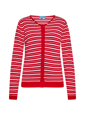 SANIKA Damen Cardigan in ROT WEISS