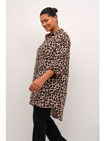 KAFFE curve Langarm - Hemd KCsonna Loose fit in Leopard Print