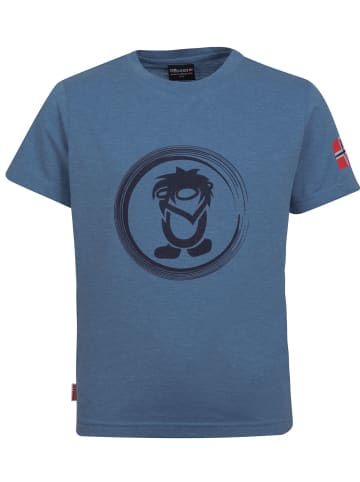 Trollkids T-Shirt "Trollfjord" in Französisch Blau