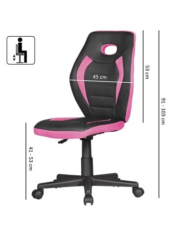 FineBuy Bürostuhl "SV50866" in Rosa / Pink