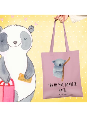 Mr. & Mrs. Panda Shopping Bag Koalabär mit Spruch in Rosa Pastell