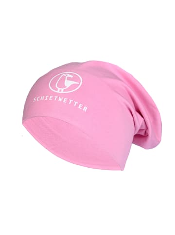 SCHIETWETTER Beanie mit Print Möwe in pink/whitre