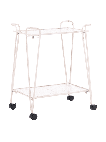 Beliani Badezimmerregal YUMBILLA in Weiß/Schwarz - (W) 53 x (H) 60 x (L) 36 cm