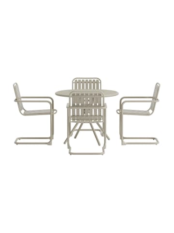 ebuy24 Gartenset Chios (5-teilig) Beige 90 x 90 cm