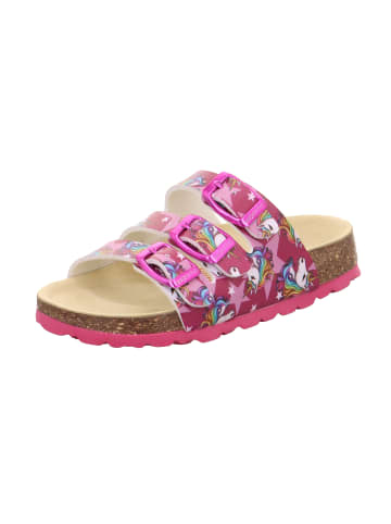 superfit Tieffußbett Pantolette FUSSBETTPANTOFFEL in Pink/Mehrfarbig