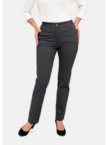 GOLDNER Jeanshose Carla Klassische Jeanshose Carla in anthrazit