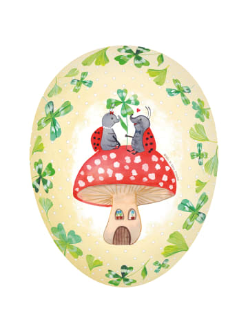 Mr. & Mrs. Panda Befüllbares Osterei Pilz mit Marienkäfer mit Sp... in Weiß