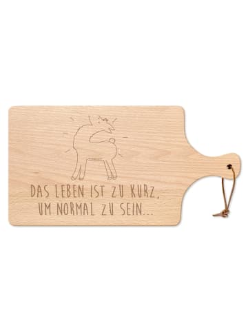 Mr. & Mrs. Panda Schneidebrett Lama Stolz mit Spruch in Transparent