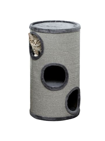 Pawhut Kratztonne Hellgrau 38L x 38B x 70H cm