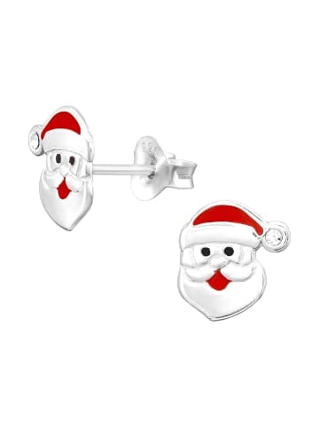 Alexander York Ohrringe, Ohrstecker WEIHNACHTSMANN Kristall weiß
