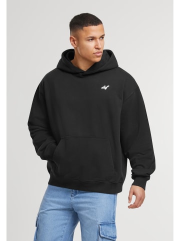 DEF DEF Kapuzenpullover in jet black washed