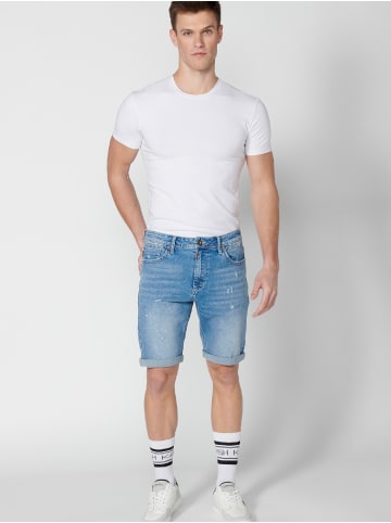 KOROSHI Bermuda Cowboy Strecth Regular Fit in blau