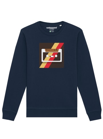 wat? Apparel Sweatshirt Kassette in Dunkelblau