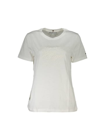 Tommy Hilfiger Weiß T-Shirt aus Baumwolle