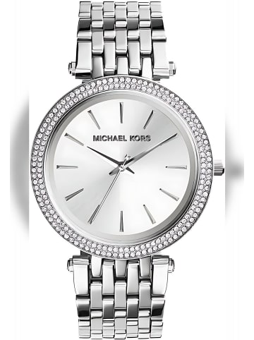 Michael Kors Damen Armbanduhr MK3190 Edelstahl Silberfarben