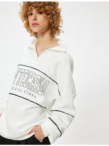 KOTON Sweatshirt in Ekru