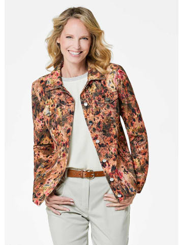 GOLDNER Kurzgröße:  Jacke Jacke in camel / gemustert