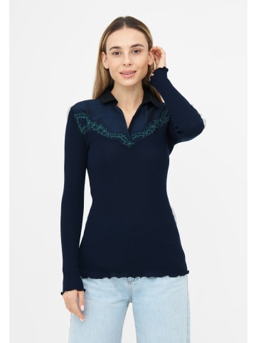 TOOCHE Langarmshirt "Blue Mirage" in blau