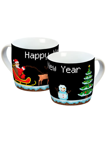 Geda Labels Tasse Happy New Year in Schwarz - 300 ml