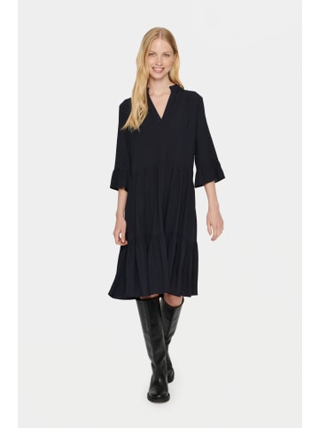 SAINT TROPEZ Kleid EdaSZ Lockere Passform in Blue Deep