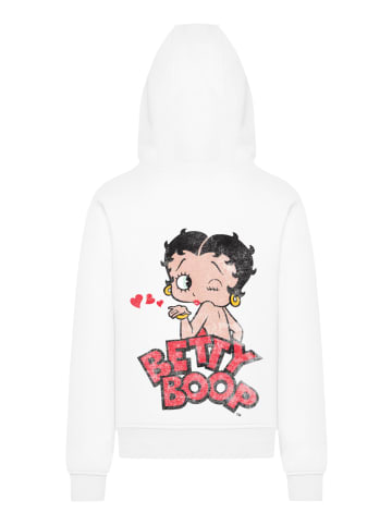 F4NT4STIC Hoodie Betty Boop Faded Graphic in weiß