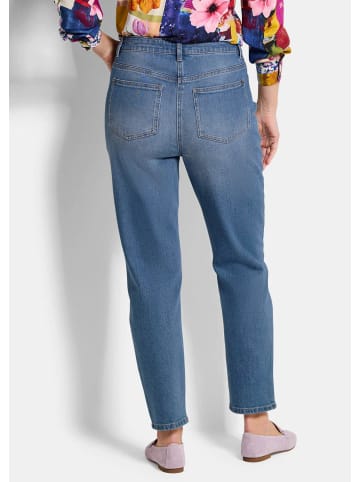 GOLDNER Kurzgröße:  Jeans Baumwoll-Stretch Mom Jeans SARA in hellblau