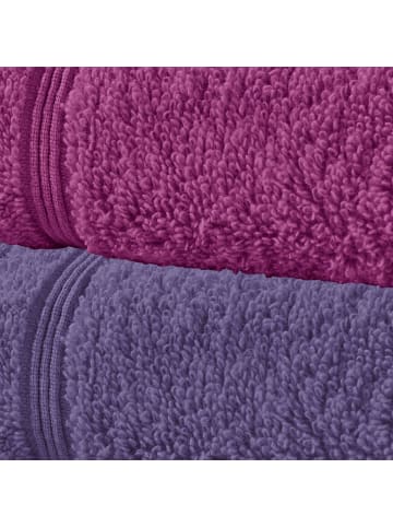 Erwin Müller Frottier Gästetuch im 12er-Pack Heidelberg in lila-fuchsia