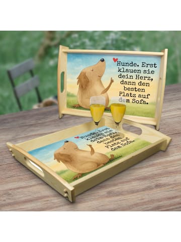 Mr. & Mrs. Panda Tablett Hund Liebe Design mit Spruch in Weiß