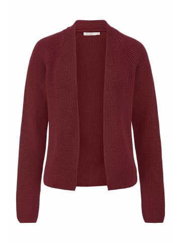 Hessnatur Strickjacke Regular in dunkelrot