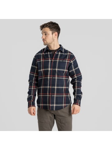 Craghoppers Langarmhemd Wald in Blue Navy Check