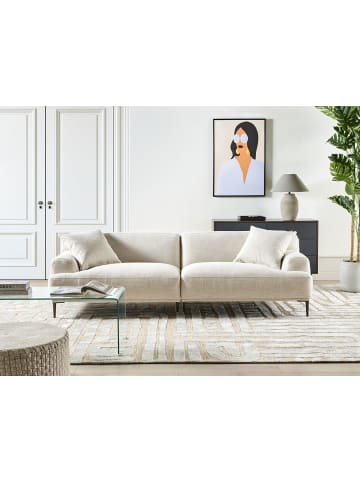 Beliani 3-tlg 3-Sitzer Sofa MATILA in Beige/Braun