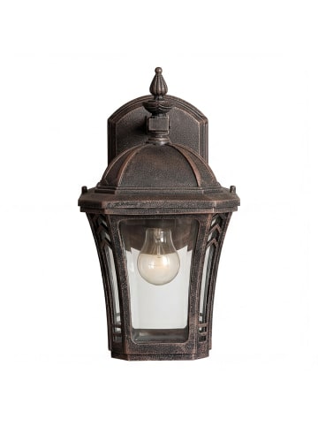 Licht-Erlebnisse Außen Wandlampe (B)15.7 x (H)26.5 cm in Braun AntikBraun Antik