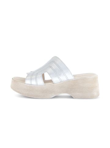 Gabor Plateau Sandalen in silber