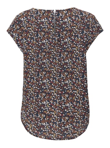 ONLY Print Kurzarm Bluse ONLVIC in Braun