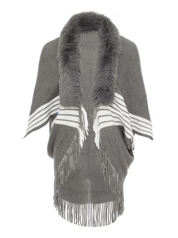 NALLY Damen Poncho in Grau