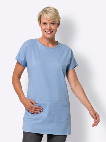 Sieh an! Longshirt in himmelblau