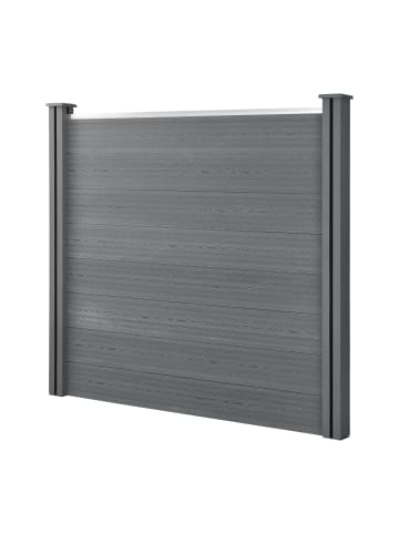 neu.holz WPC Gartenzaun in Grau (B)466cm