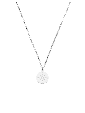 PURELEI Kette Compass 50 cm in Silver