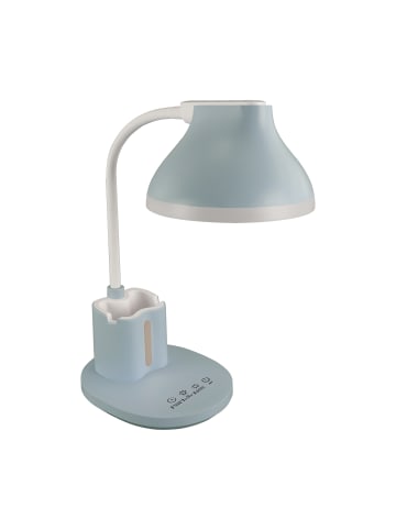 Licht-Erlebnisse Tischlampe EEK F (B)15.5 x (L)27 x (H)40 cm in HellblauHellblau