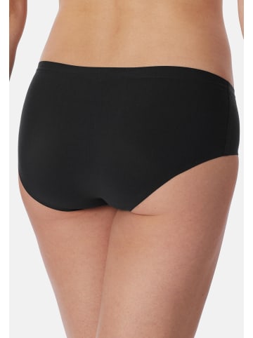 Schiesser Panty Invisible Cotton in Weiß / schwarz