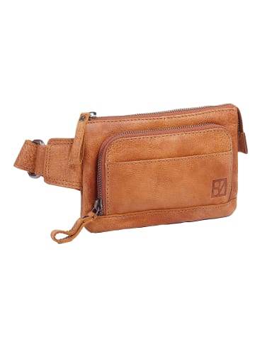 Bodenschatz Gürteltasche echt Leder in cognac