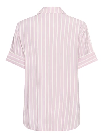 LASCANA Pyjamaoberteil in altrosa gestreift