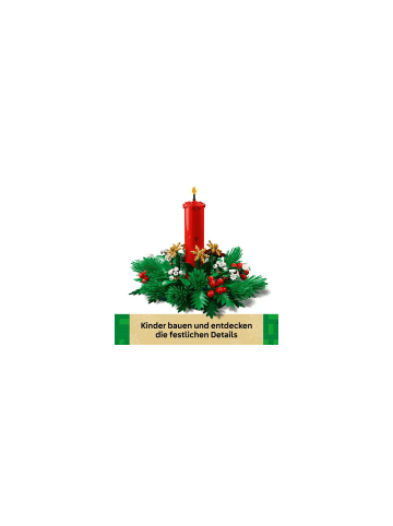 LEGO Klemmbausteineset Iconic Weihnachtsgesteck, ab 12 Jahre