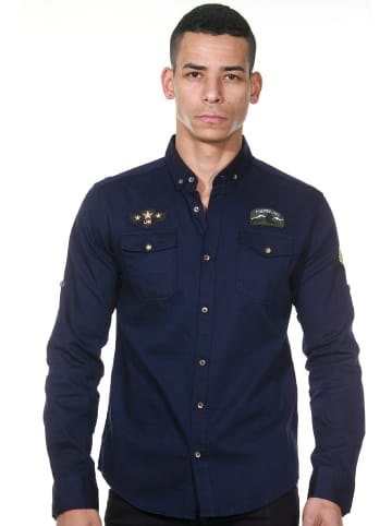 FIOCEO Langarmhemd in navy