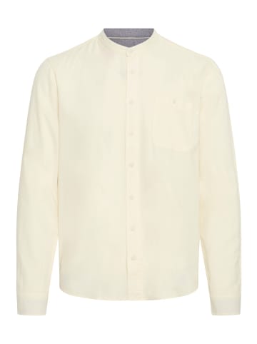 BLEND Langarmhemd BHBOBBY Shirt mandarin in weiß