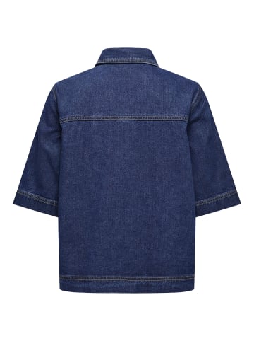 ONLY Jeanshemd in Dark Blue Denim