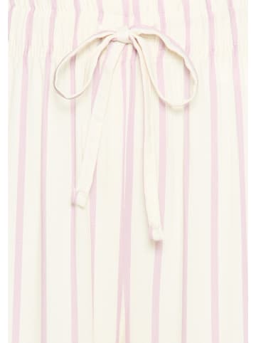 LASCANA Pyjamahose in ecru gestreift