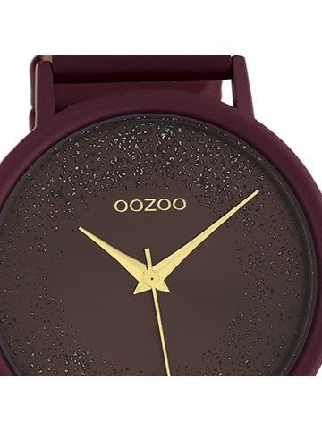 Oozoo Armbanduhr Oozoo Timepieces bordeauxrot groß (ca. 40mm)