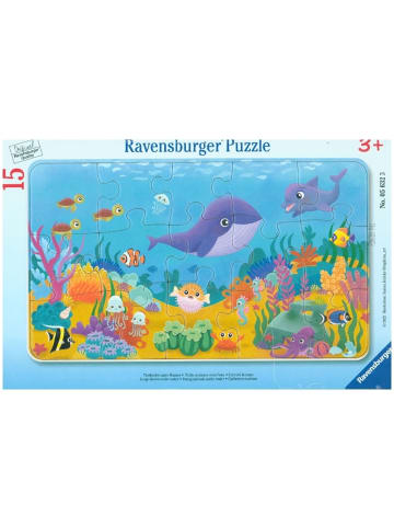 Ravensburger Ravensburger Kinderpuzzle - Tierkinder unter Wasser - 15 Teile Rahmenpuzzle...