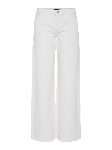Pieces Wide Fit Jeans in Bright White